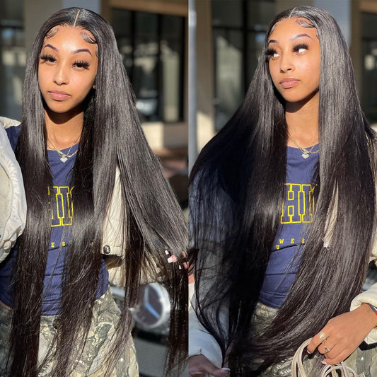 Straight Lace Front/ Closure Wig 250% Density